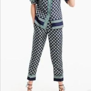 J Crew 100% silk pants